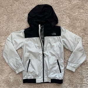 The North Face Black and White Windbreaker (Girls XL 18)